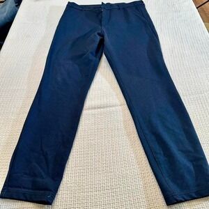 KUT From The Cloth Pants - Blue & Black Fab Ab Trouser- Herringbone - size 16